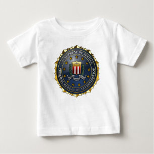 Camiseta Para Bebê Emblema do FBI