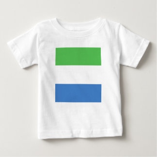 Camiseta Para Bebê Emblema do Sinalizador Serra Leoa