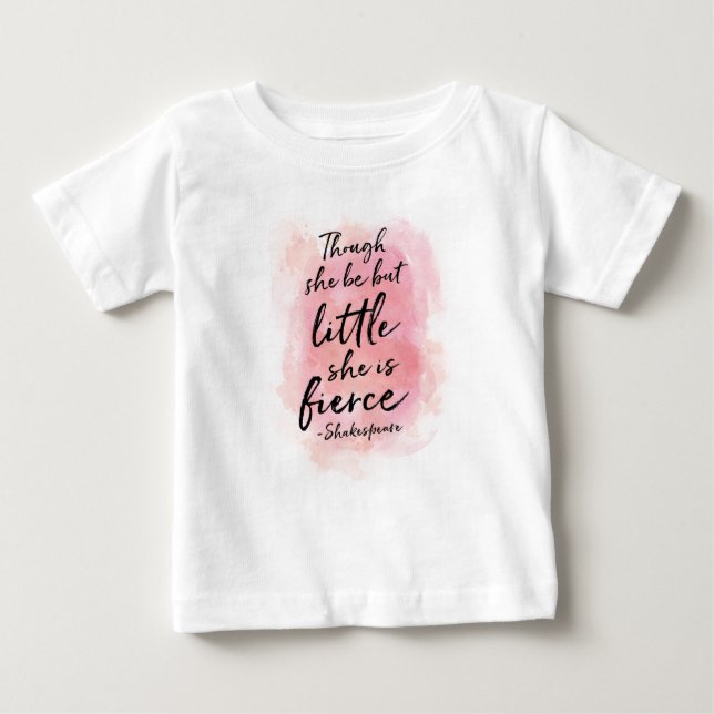 Camiseta Para Bebê Embora seja mas pouca aguarela caçoa o t-shirt (Frente)