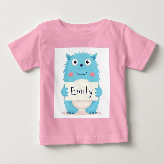 Camiseta Para Bebê Emily's Enchanted Monster (Frente)
