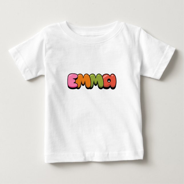 Camiseta Para Bebê Emma (Frente)