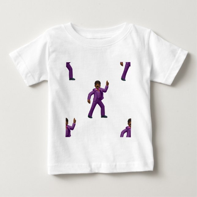 Camiseta Para Bebê Emoji Dancing Man (Frente)