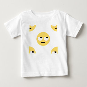 Camiseta Para Bebê emoji eye roll
