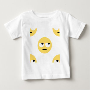 Camiseta Para Bebê emoji eye roll