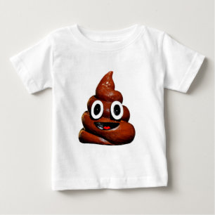 Camiseta Para Bebê emoji feliz e engraçado