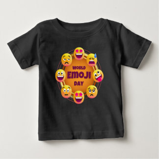 Camiseta Para Bebê emojii t-shirt