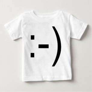 Camiseta Para Bebê Emoticon feliz da cara!