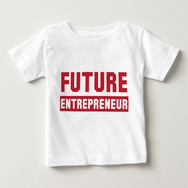 Camiseta Para Bebê Empresário futuro, empreendimento do empresário (Frente)
