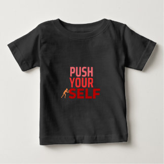 Camiseta Para Bebê Empurre sua camiseta-T