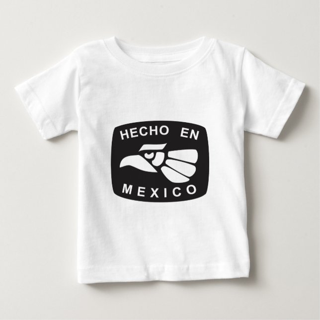 Camiseta Para Bebê En México de Hecho (Frente)