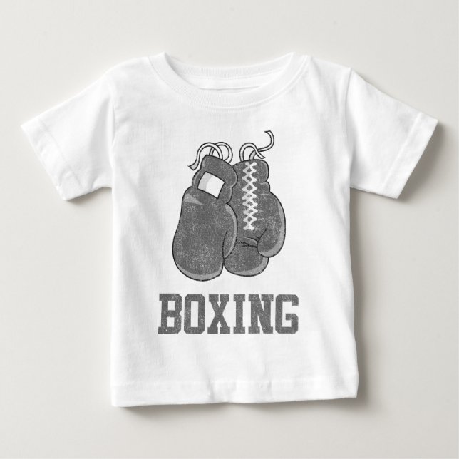 Camiseta Para Bebê Encaixotamento do vintage (Frente)