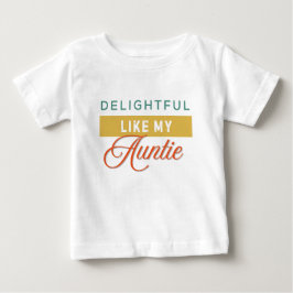 Camiseta Para Bebê Encantadora como minha Tia, bonitinha