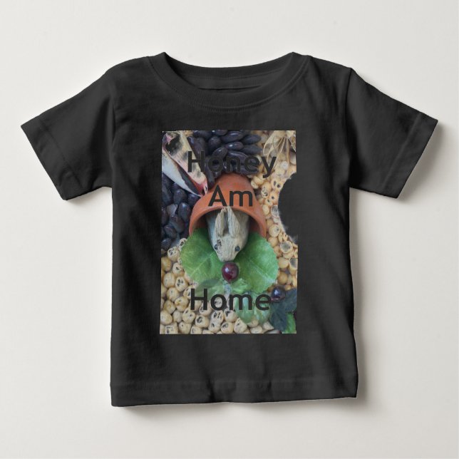 Camiseta Para Bebê Encantamento de coelho bonito (Frente)