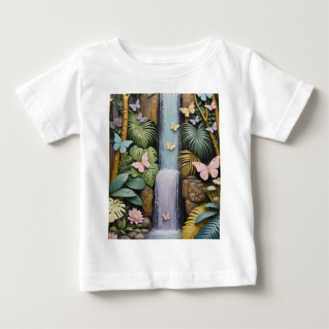 Camiseta Para Bebê Enchanted Falls Oasis (Frente)