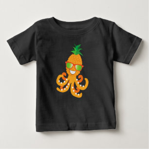CAMISETA PARA BEBÊ ENCHIMENTO EXÓTICO DE PINÁPICO TROPICAL EXÓTICO
