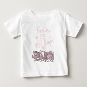 Camiseta Para Bebê Encontre-me Onde Vivem os Monstros