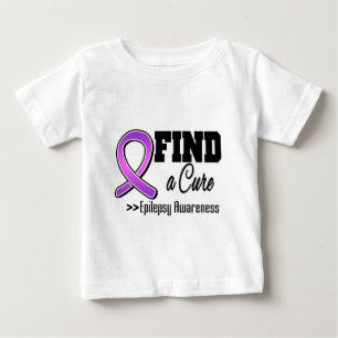 Camiseta Para Bebê Encontre uma consciência da epilepsia da cura