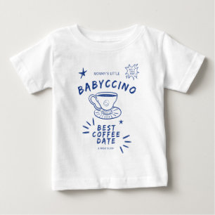 Camiseta Para Bebê Encontro de Café Babyccino da Mamãe