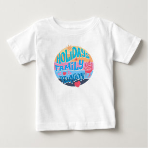 Camiseta Para Bebê Encontro de Família de Férias Churrasco de Verão R