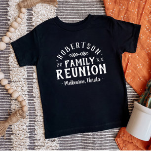 Camiseta Para Bebê Encontro de Família Rústico Moderno Personalizado