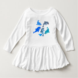 Camiseta Para Bebê Encosto De Cartoon De Golfinho
