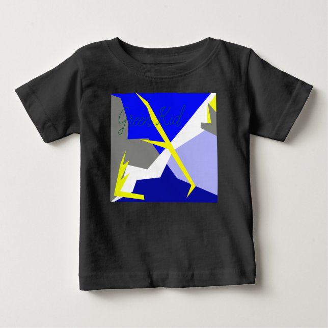 Camiseta Para Bebê Energia de abstrato Art (Frente)