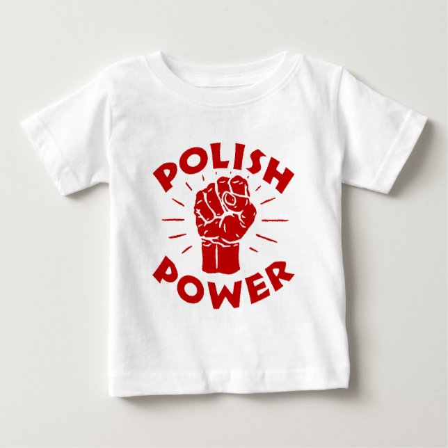 Camiseta Para Bebê Energia Polonesa (Frente)