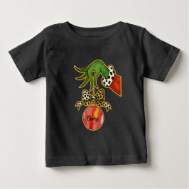 Camiseta Para Bebê Enfeite de Papagaio com Laço de Leopardo Personali