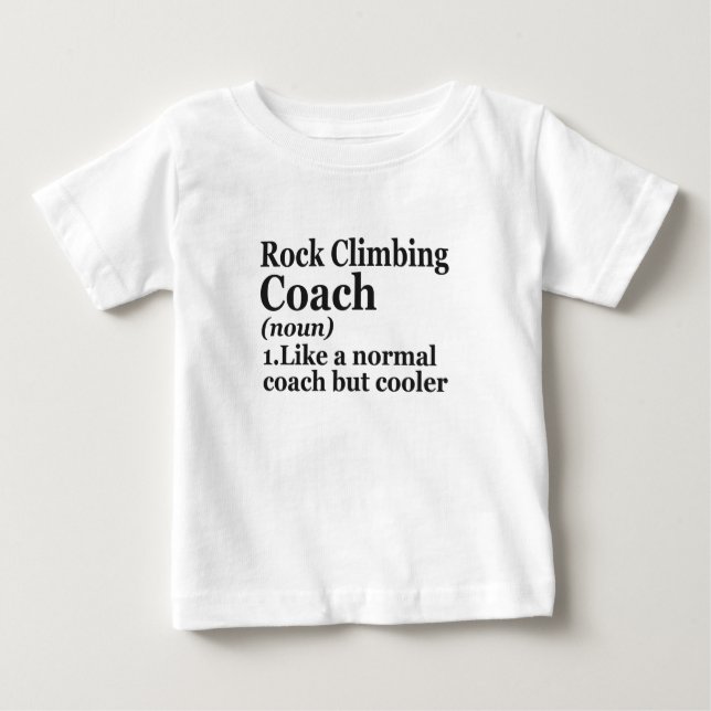 Camiseta Para Bebê Enfermeiro de Escalada de Rock Definição Engraçado (Frente)