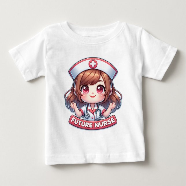 Camiseta Para Bebê Enfermeiro Futuro (Frente)