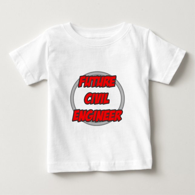 Camiseta Para Bebê Engenheiro Civil Futuro (Frente)