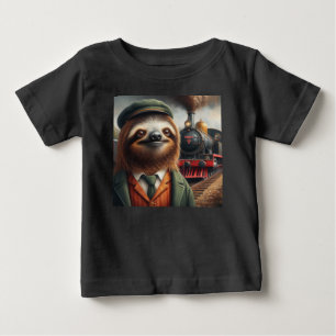 Camiseta Para Bebê Engenheiro do comboio