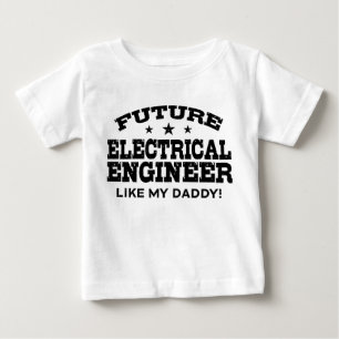 Camiseta Para Bebê Engenheiro electrotécnico futuro