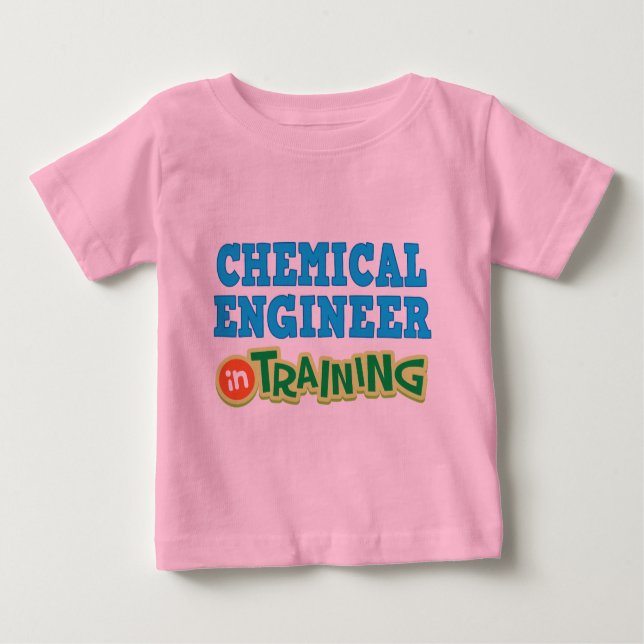 Camiseta Para Bebê Engenheiro químico no treinamento (futuro) (Frente)