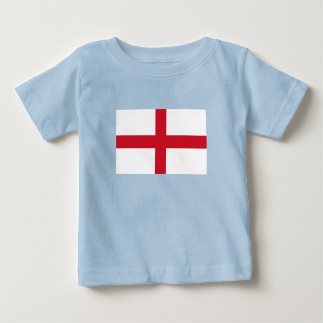 Camiseta Para Bebê England Flag (Frente)
