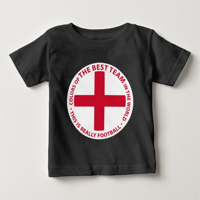 Camiseta Para Bebê England - Inglaterra Art Shield (Frente)