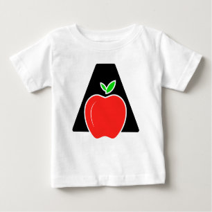 Camiseta Para Bebê Engraçado A Para A Apple