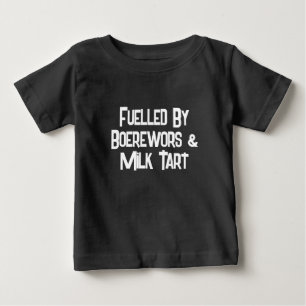 Camiseta Para Bebê Engraçado África Do Sul Alimentado Por Boerworms