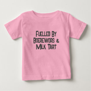 Camiseta Para Bebê Engraçado África Do Sul Alimentado Por Boerworms