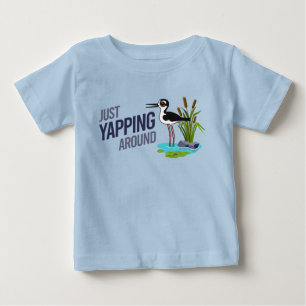 Camiseta Para Bebê Engraçado Bater Em Torno Da Estilha Negra