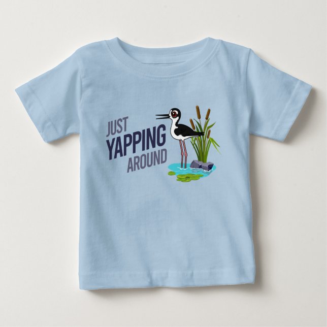 Camiseta Para Bebê Engraçado Bater Em Torno Da Estilha Negra (Frente)