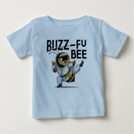 Camiseta Para Bebê Engraçado Buzz-Fu Artes Marciais