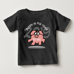 Camiseta Para Bebê Engraçado Cartoon Rosa Pig 2019 Tee Bebê Personali