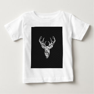 Camiseta Para Bebê Engraçado de veado de prata no decor de estilo de