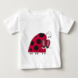 Camiseta Para Bebê Engraçado e Euphoric Ladybug