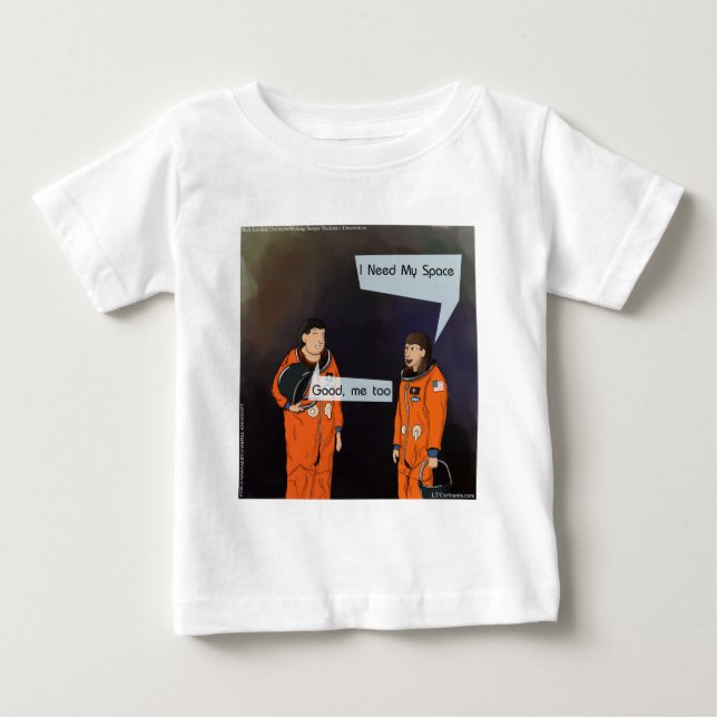 Camiseta Para Bebê Engraçado Eu Preciso do Meu Espaço (Frente)