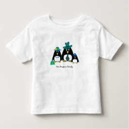 Camiseta Para Bebê Engraçado Família Penguin Natal Presente Bebê T-Sh