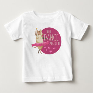 Camiseta Para Bebê Engraçado Mensagem De Ovelha - Apenas Dance Sobre 
