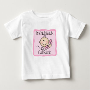 Camiseta Para Bebê Engraçado não me faça a chamada Babcia