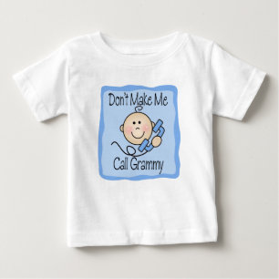 Camiseta Para Bebê Engraçado não me faça a chamada Grammy